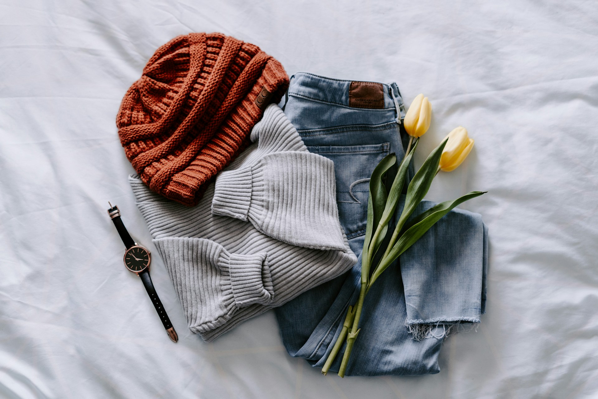 The Art of Accessorizing: Elevate Any Outfit with Intention Orange knit cap