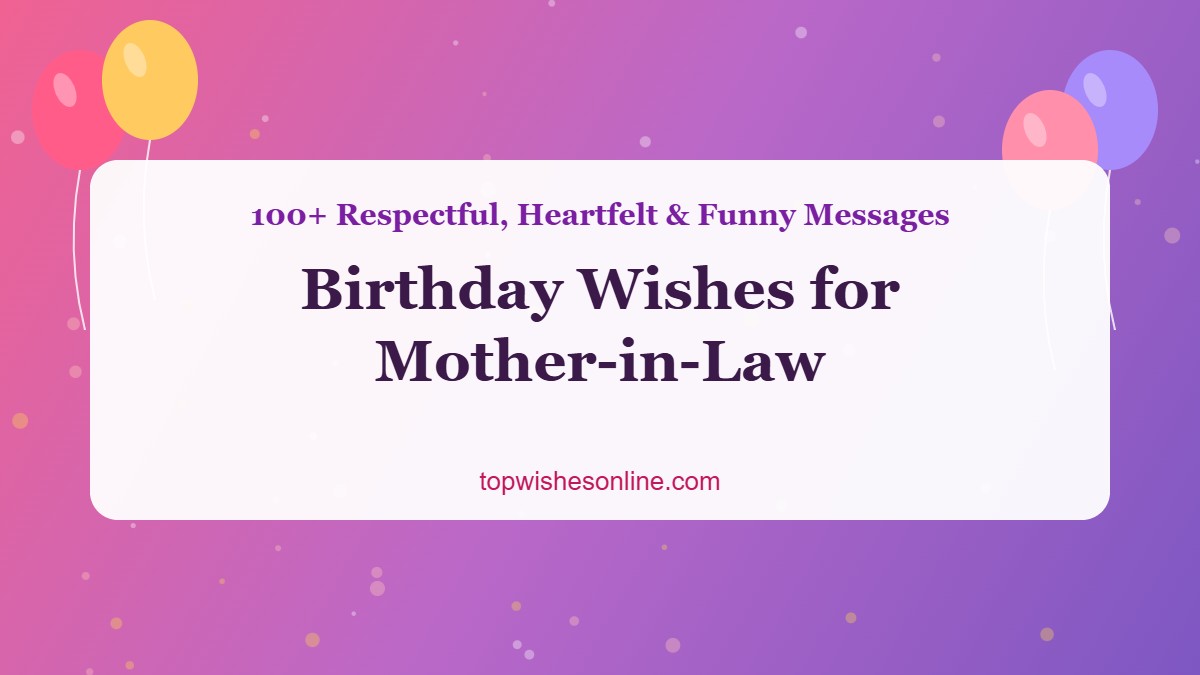 Respectful birthday wishes for mother-in-law featured image