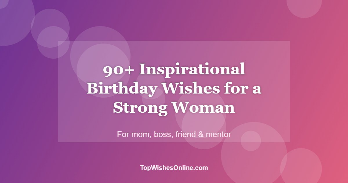 inspirational birthday wishes for a woman - featured image